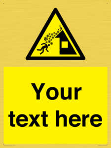 Custom warning roof avalanche